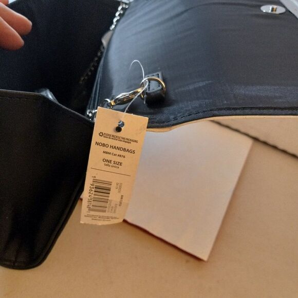 New No Boundries Black  & White Bar Clutch Cottagecore Granny Chic Grandmacore - Picture 6 of 9